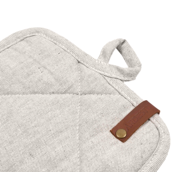 ARDESTO Potholder Oliver, 20x20cm, 100% cotton, filling: batting, light grey