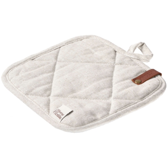 ARDESTO Potholder Oliver, 20x20cm, 100% cotton, filling: batting, light grey