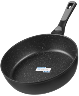 ARDESTO Deep Fry pan with removable handle Gemini Bari, 28cm, aluminium, black AR1228B