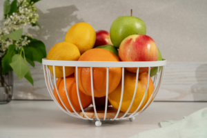 ARDESTO Basket Midori 25х25х13cm, metal, wood, white