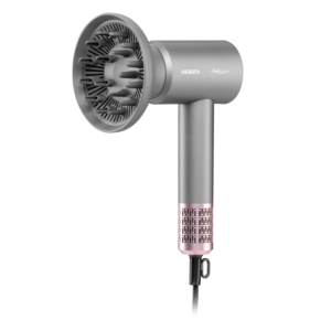 ARDESTO Hair Dryer Pink,1600W, 2 speeds, 3 temperature settings, ionization, diffuser, magnetic attachments, gray+pink