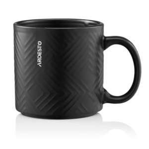 ARDESTO Mug Francesca, 360ml, ceramics, black