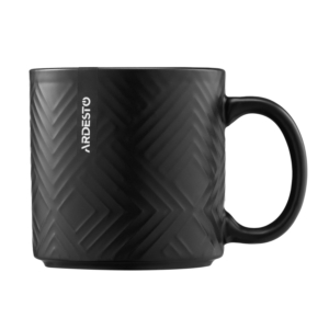 ARDESTO Mug Francesca, 360ml, ceramics, black