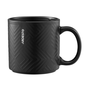 ARDESTO Mug Francesca, 360ml, ceramics, black