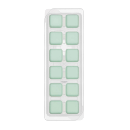 ARDESTO Ice tray with lid Fresh, 26х9.5х3.5cm, silicone, plastic, green