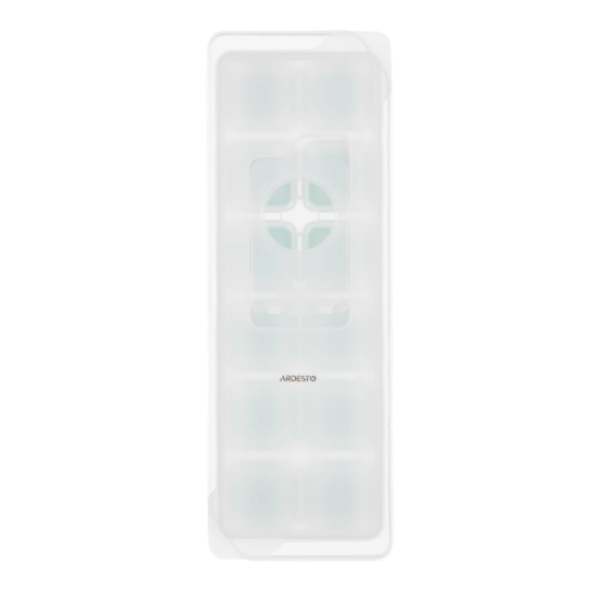 ARDESTO Ice tray with lid Fresh, 26х9.5х3.5cm, silicone, plastic, green