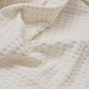 ARDESTO Pique blanket 160х230cm, 100% cotton, ivory