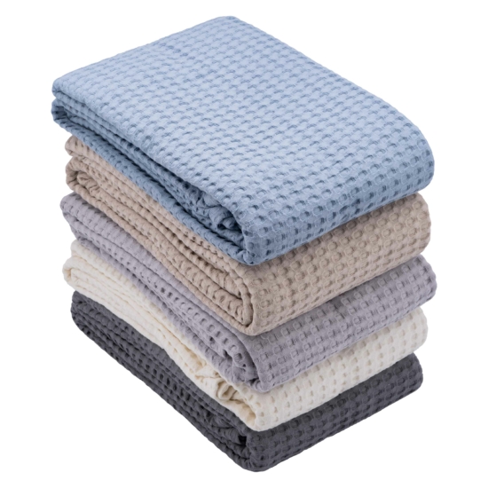 ARDESTO Pique blanket 160х230cm, 100% cotton, ivory