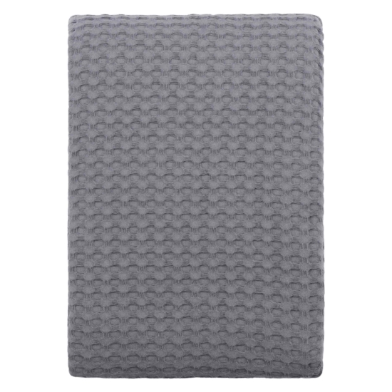 ARDESTO Pique blanket 160х230cm, 100% cotton, grey