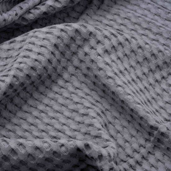 ARDESTO Pique blanket 160х230cm, 100% cotton, grey