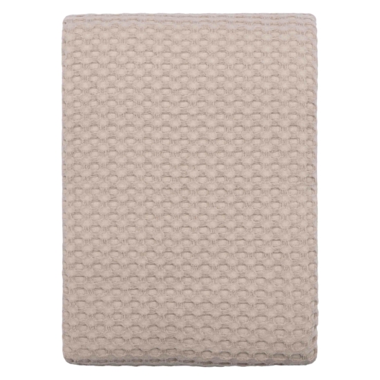 ARDESTO Pique blanket 160х230cm, 100% cotton, beige