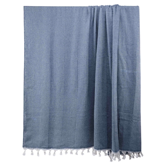 ARDESTO Summer blanket 190х220cm, 100% cotton, blue