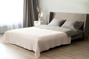 ARDESTO Pique blanket 160х230cm, 100% cotton, ivory