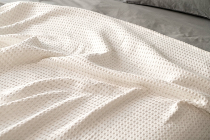 ARDESTO Pique blanket 160х230cm, 100% cotton, ivory