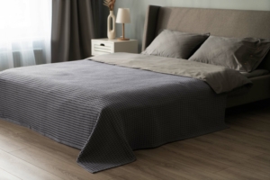 ARDESTO Pique blanket 160х230cm, 100% cotton, grey