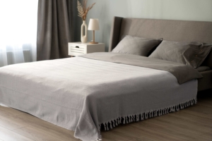 ARDESTO Summer blanket 190х220cm, 100% cotton, grey