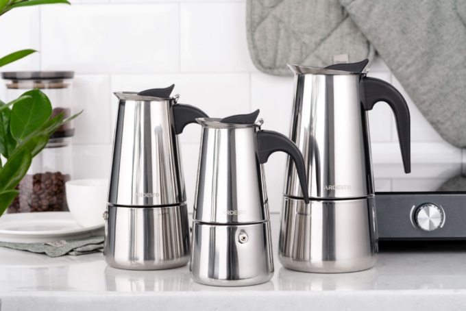 ARDESTO Coffee Maker Gemini Apulia, 9 cups, stainless steel