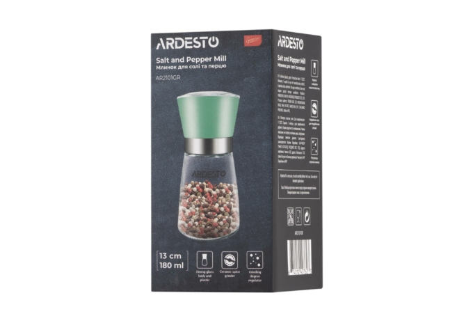 ARDESTO Salt and Pepper Mill Gemini, green AR2101GR