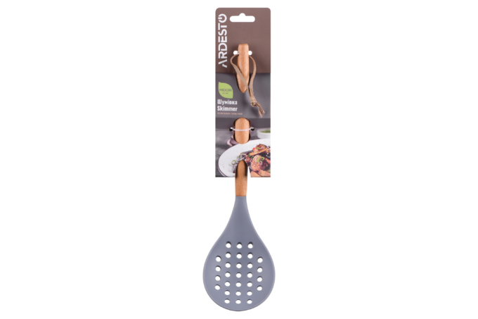 ARDESTO Skimmer Midori, 32.5cm, silicone, wood, grey