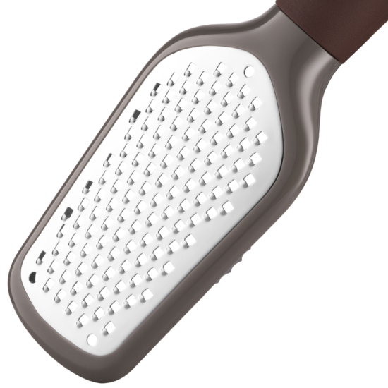 ARDESTO Grater Gemini, 21.5cm, stainless steel, plastic, gray-brown