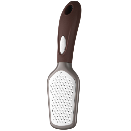 ARDESTO Grater Gemini, 21.5cm, stainless steel, plastic, gray-brown