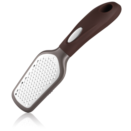 ARDESTO Grater Gemini, 21.5cm, stainless steel, plastic, gray-brown