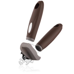 ARDESTO Can opener Gemini, 19.9cm, stainless steel, plastic, gray-brown