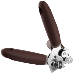 ARDESTO Can opener Gemini, 19.9cm, stainless steel, plastic, gray-brown