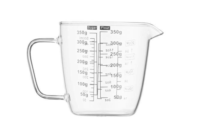 ARDESTO measuring cup, 0.5l, borosilicate glass, transparent