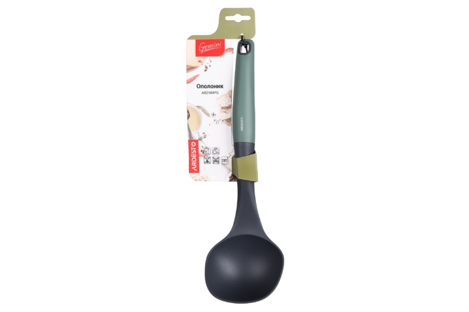 ARDESTO Ladle Gemini, 30cm, nylon, plastic, gray-green