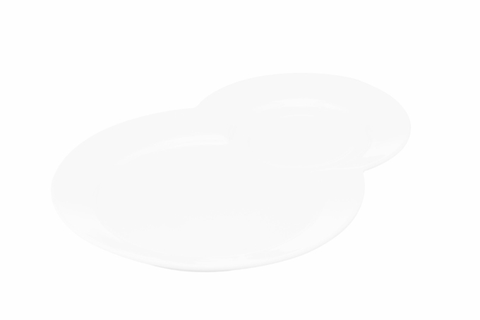 ARDESTO Saucer for cup, 24х18сm, porcelain, white