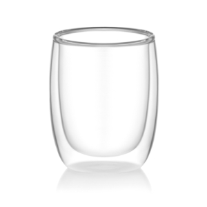 ARDESTO Double wall mug set, 350ml, 2pcs, borosilicate glass, transparent