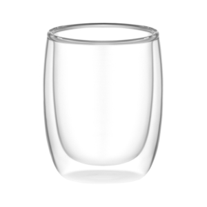 ARDESTO Double wall mug set, 350ml, 2pcs, borosilicate glass, transparent