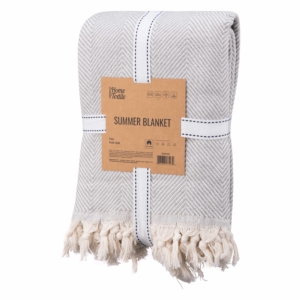 ARDESTO Summer blanket 190х220cm, 100% cotton, grey