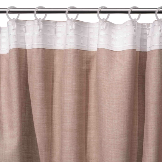 ARDESTO Curtain 150х270cm, linen look, 100% polyester, taupe