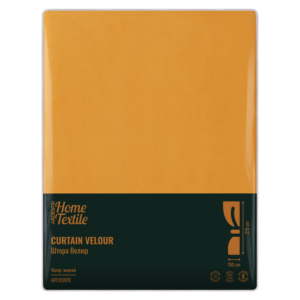 ARDESTO Curtain 150х270cm, velour, 100% polyester, yellow