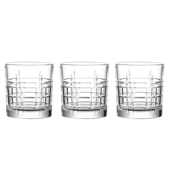 ARDESTO Whiskey glasses set Tempesta 325ml, 3pcs, glass, transparent