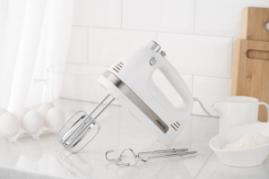 ARDESTO hand mixer 300W, nozzles-4 beaters, turbo mode, white