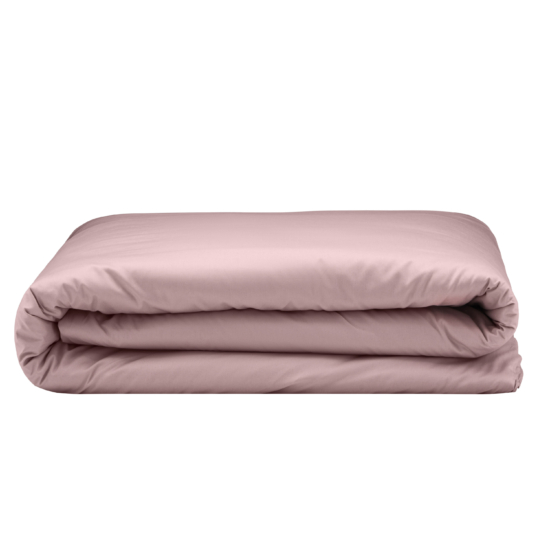 ARDESTO Bedding set 1.5 Mix&Match, sateen, duvet cover 160x220cm, bed sheet 180x240cm, pillowcases (2) 50x70cm, 100% cotton, light pink