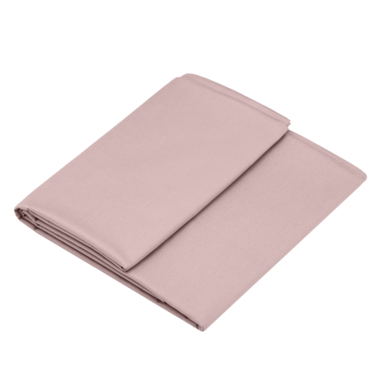 ARDESTO Bedding set 1.5 Mix&Match, sateen, duvet cover 160x220cm, bed sheet 180x240cm, pillowcases (2) 50x70cm, 100% cotton, light pink