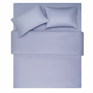 ARDESTO Bedding set 1.5 Mix&Match, sateen, duvet cover 160x220cm, bed sheet 180x240cm, pillowcases (2) 50x70cm, 100% cotton, light gray