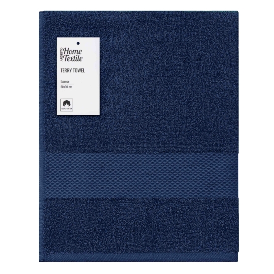 ARDESTO Terry towel Essence 50х90cm, 100% cotton, dark blue