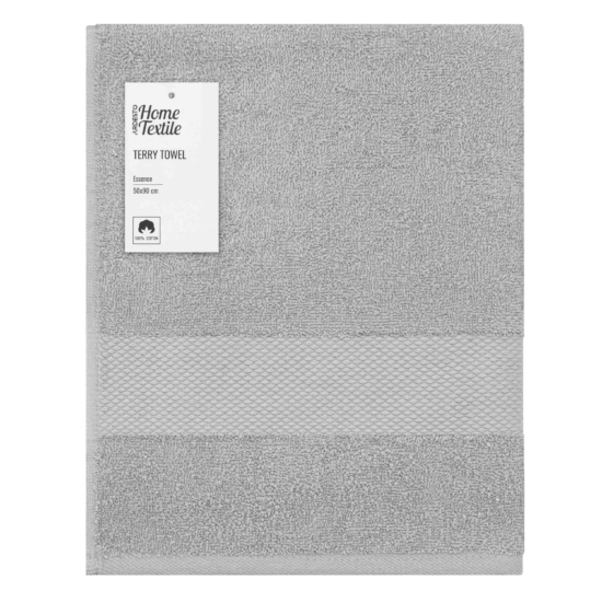 ARDESTO Terry towel Essence 50х90cm, 100% cotton, grey