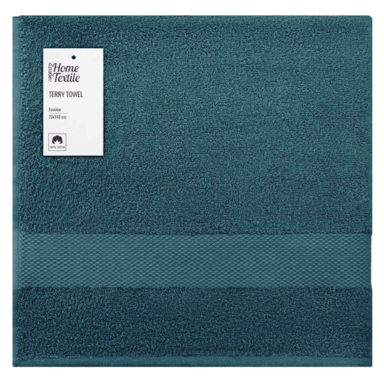 ARDESTO Terry towel Essence 70х140cm, 100% cotton, emerald