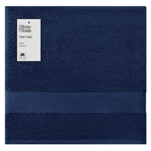 ARDESTO Terry towel Essence 70х140cm, 100% cotton, dark blue