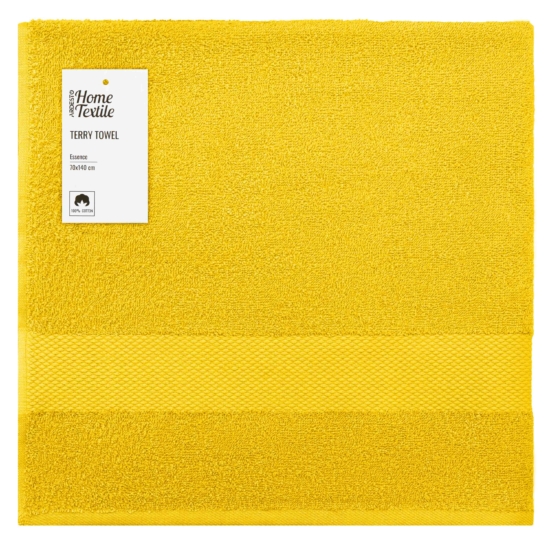 ARDESTO Terry towel Essence 70х140cm, 100% cotton, yellow