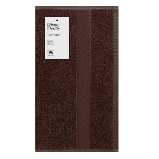 ARDESTO Terry towel Splendid 30х50cm, 100% cotton, brown