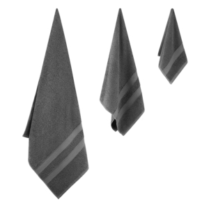 ARDESTO Terry towel Splendid 30х50cm, 100% cotton, dark grey