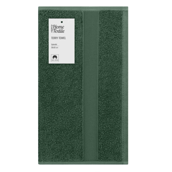 ARDESTO Terry towel Splendid 30х50cm, 100% cotton, green