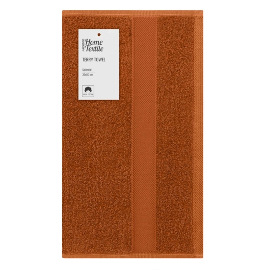 ARDESTO Terry towel Splendid 30х50cm, 100% cotton, terracotta